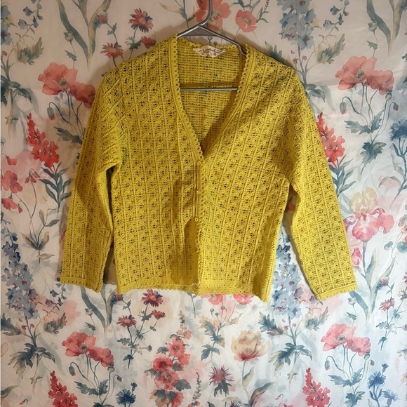Lady International Sweaters - Vintage Yellow Women's Knit Sweater